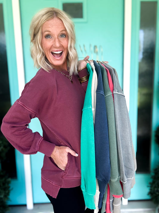 Fall High Low Sweatshirt