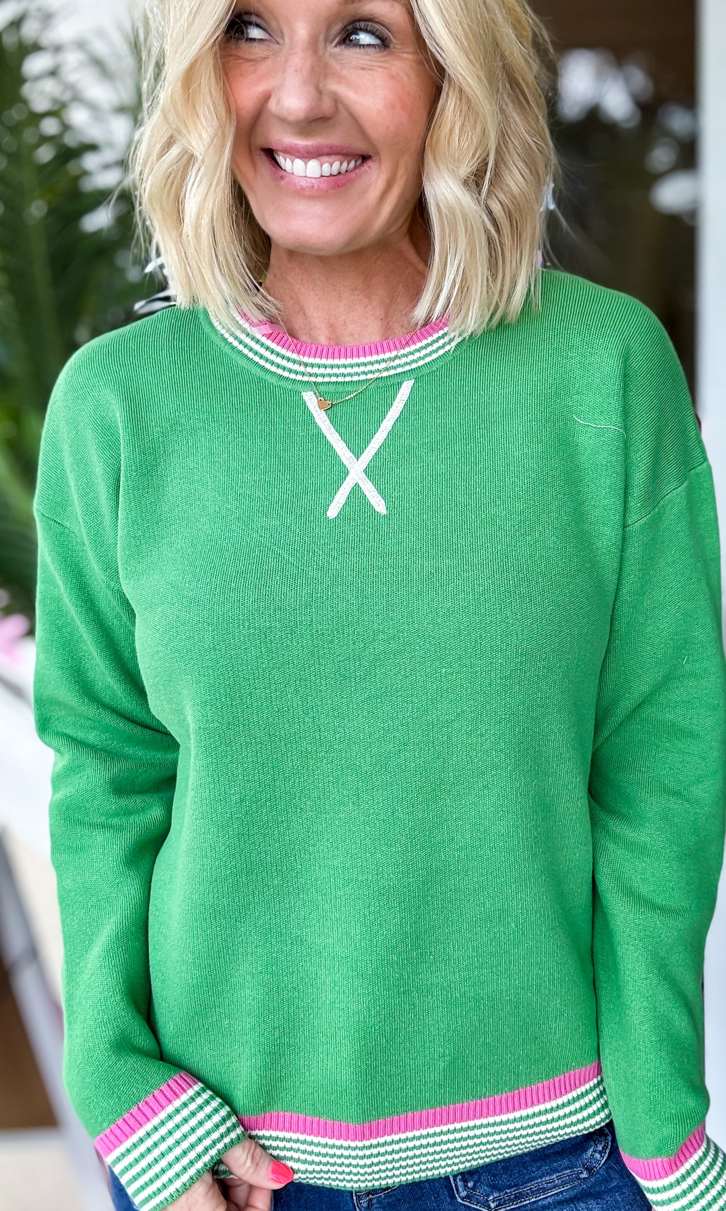 The Spring Varsity Sweater