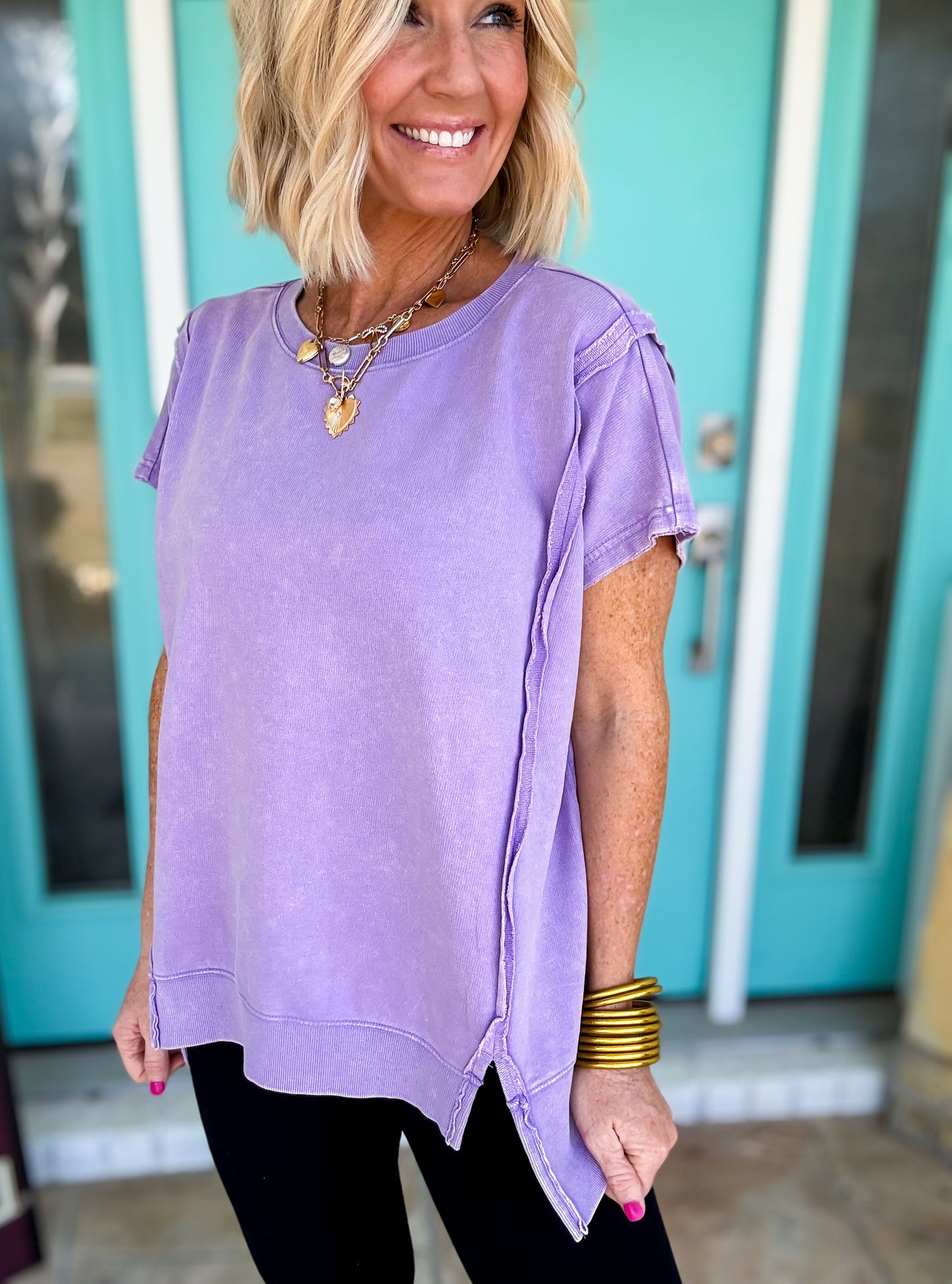 Sweet Tart Acid Washed Top