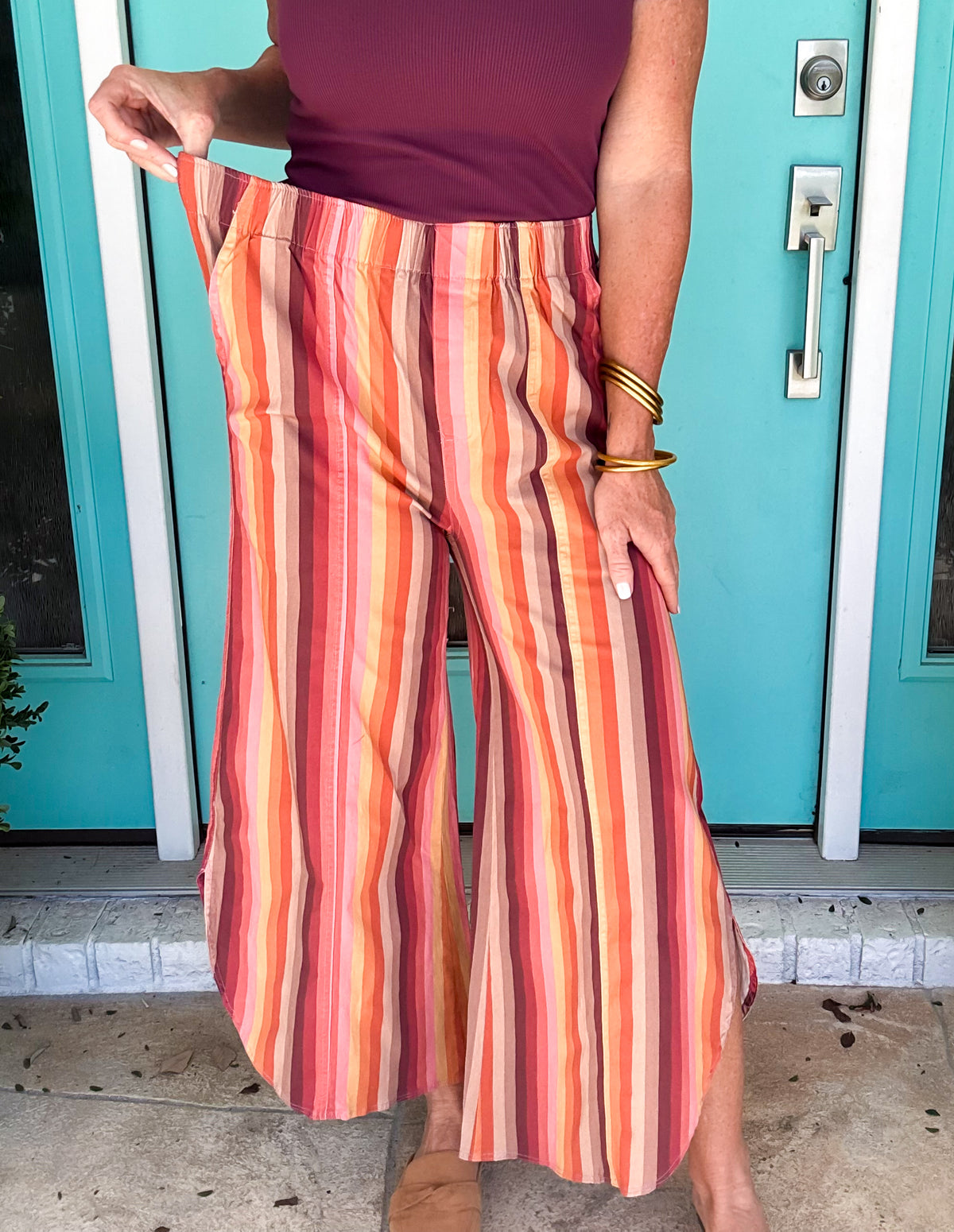 Worth The Hype Pants | Mustard Stripes