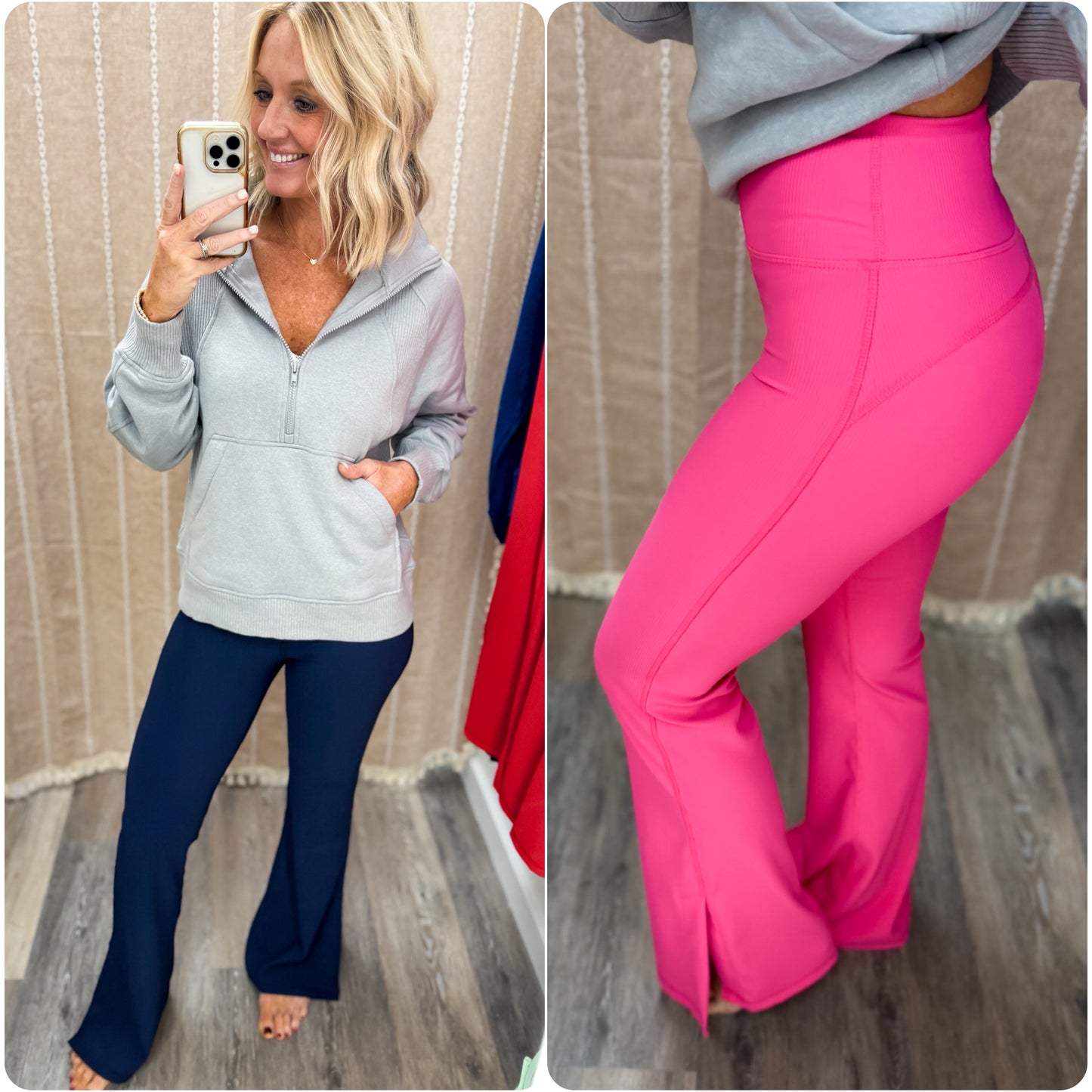 Ribbed Flow Flare Leggings