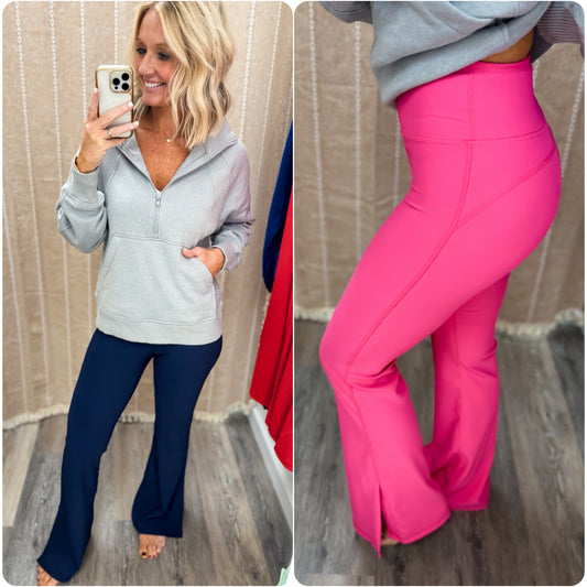 Ribbed Flow Flare Leggings
