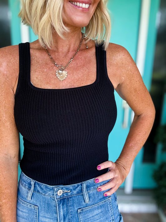 The Midnight Essential Ribbed Bodysuit
