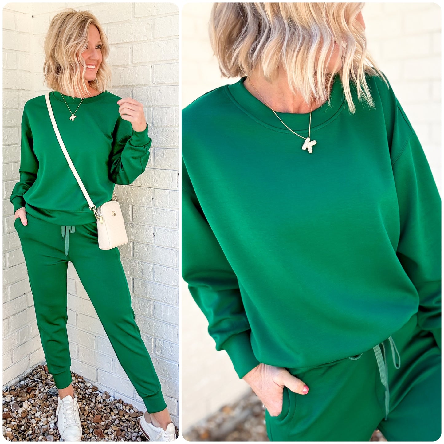 Luxurious Scuba Sweatshirt -- Green