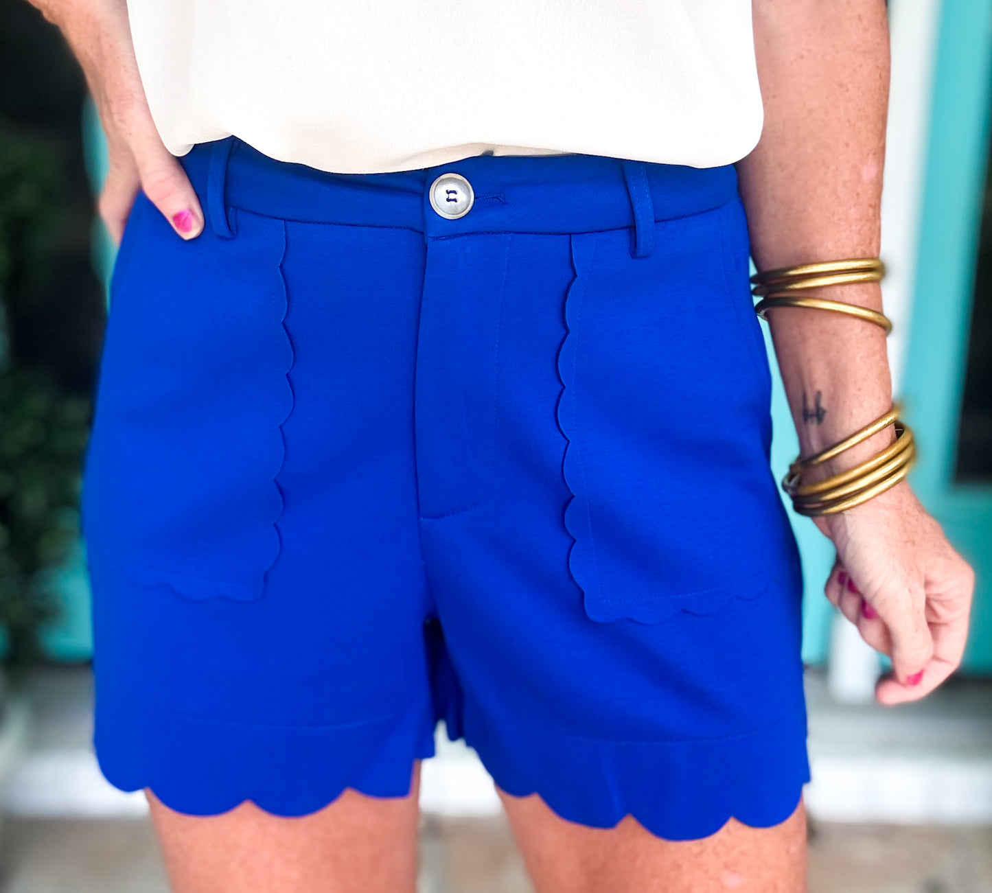 GAMEDAY Chic Scallop Shorts