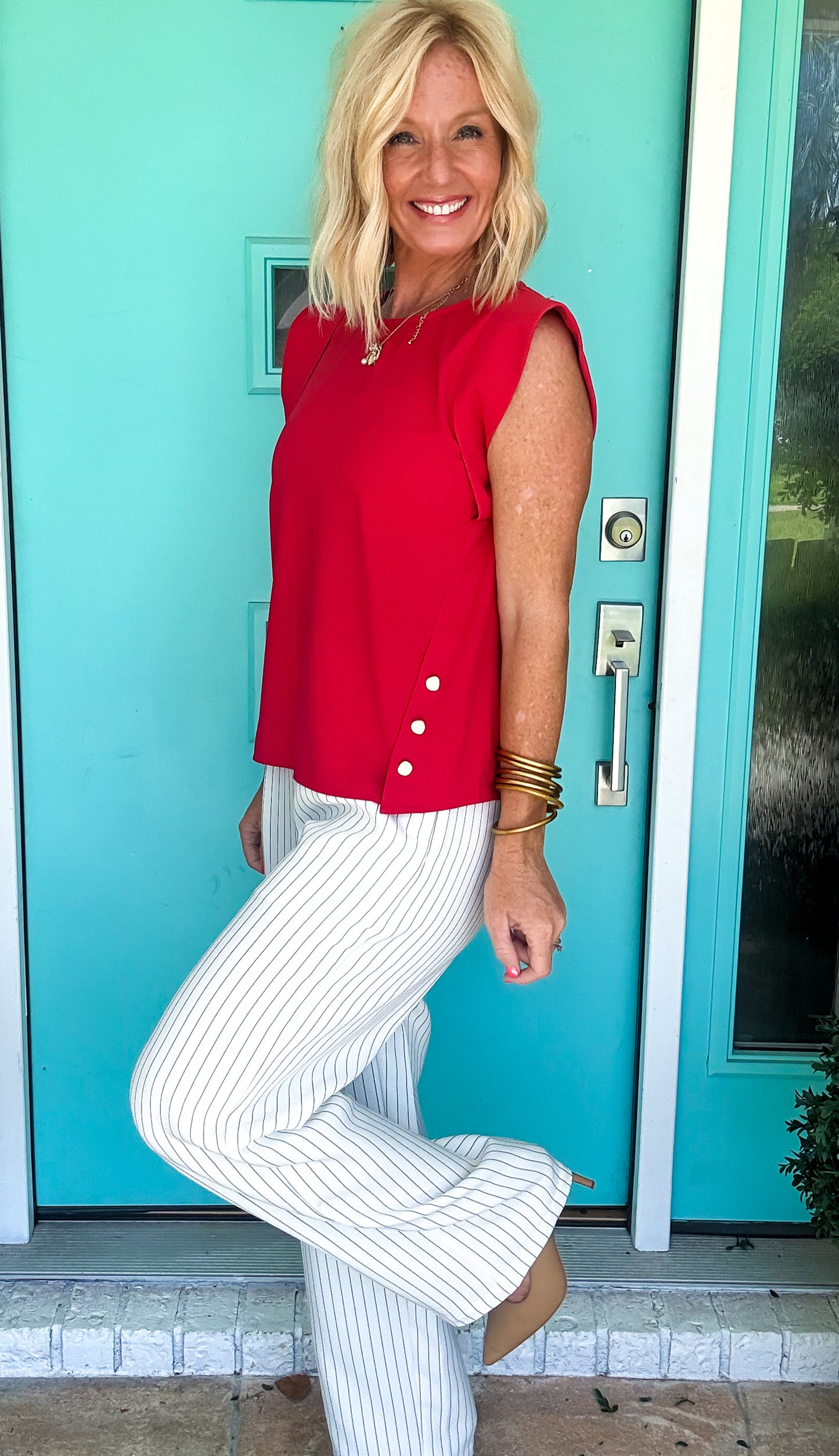 Scarlet Crest Top