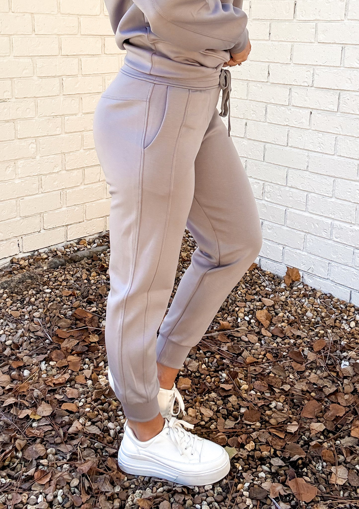 Luxurious Scuba Joggers -- Gray