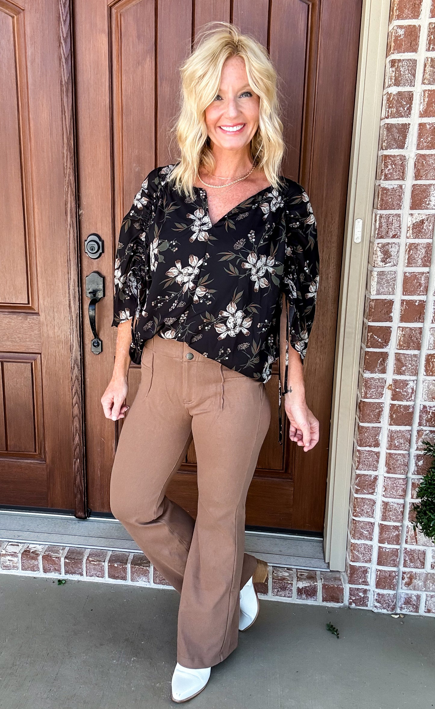 The Amelia Cotton Stretch Twill Flared Pants 2024