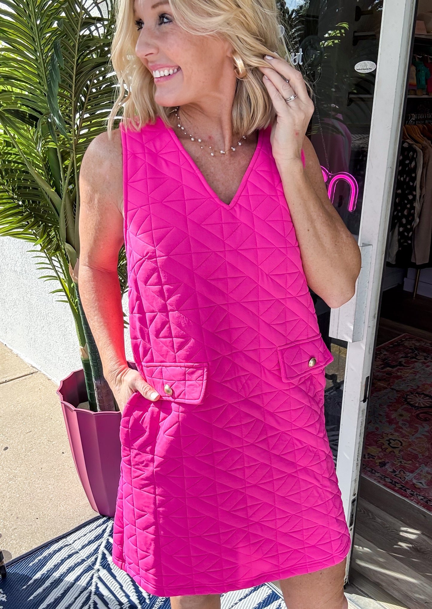 Pink Sugar Quilted Jumper