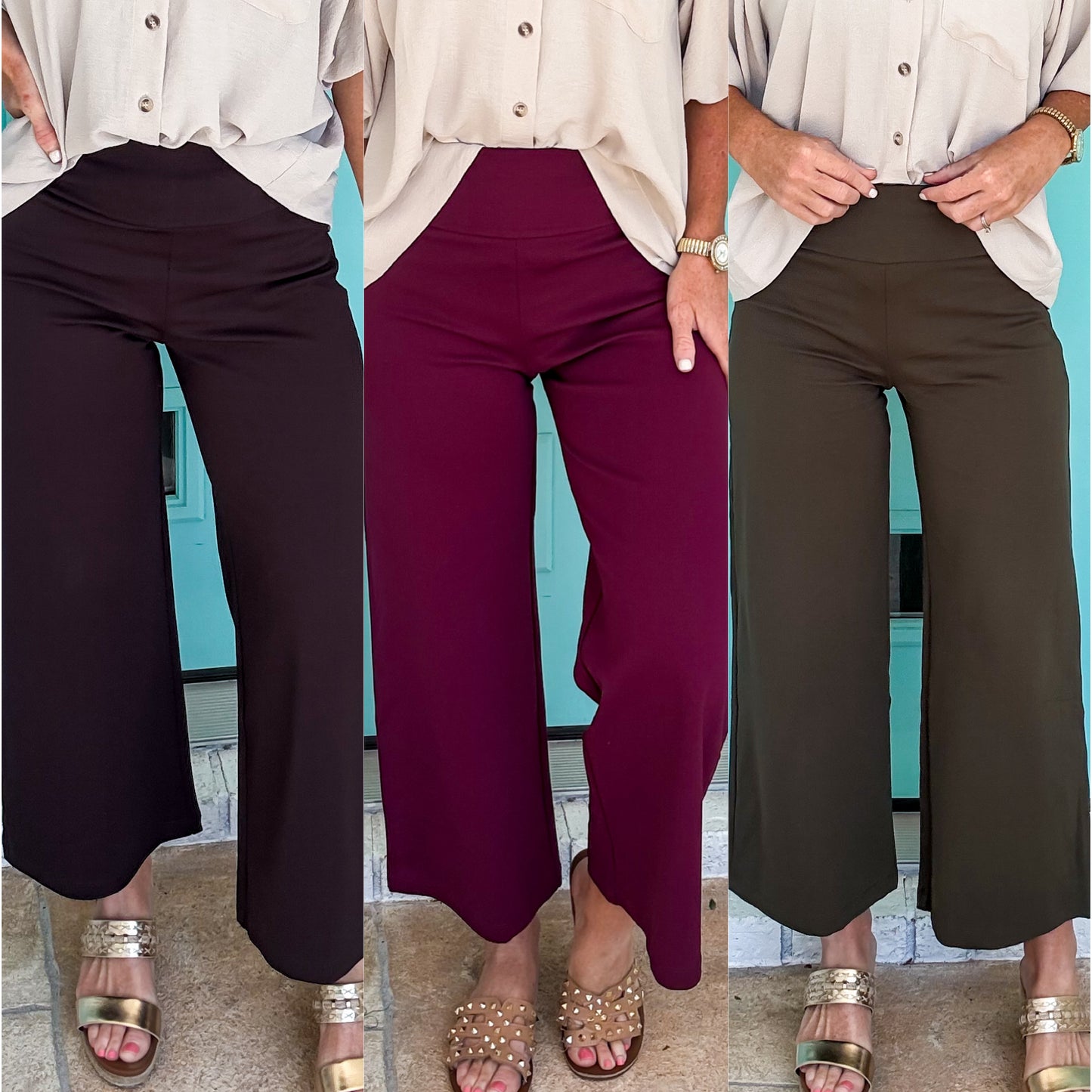 Bella Wide Leg Flex Dress Pants *stretch*