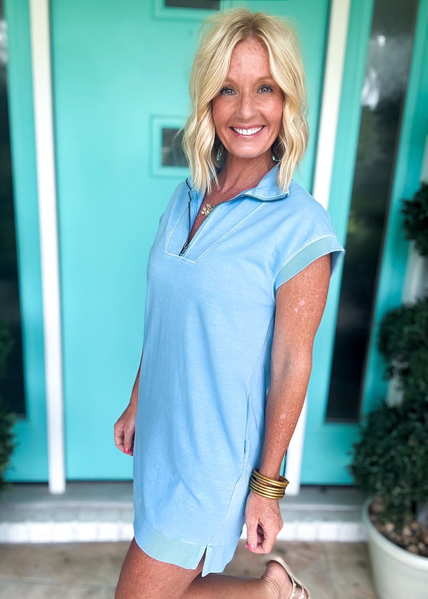 Sky Zip & Go Dress