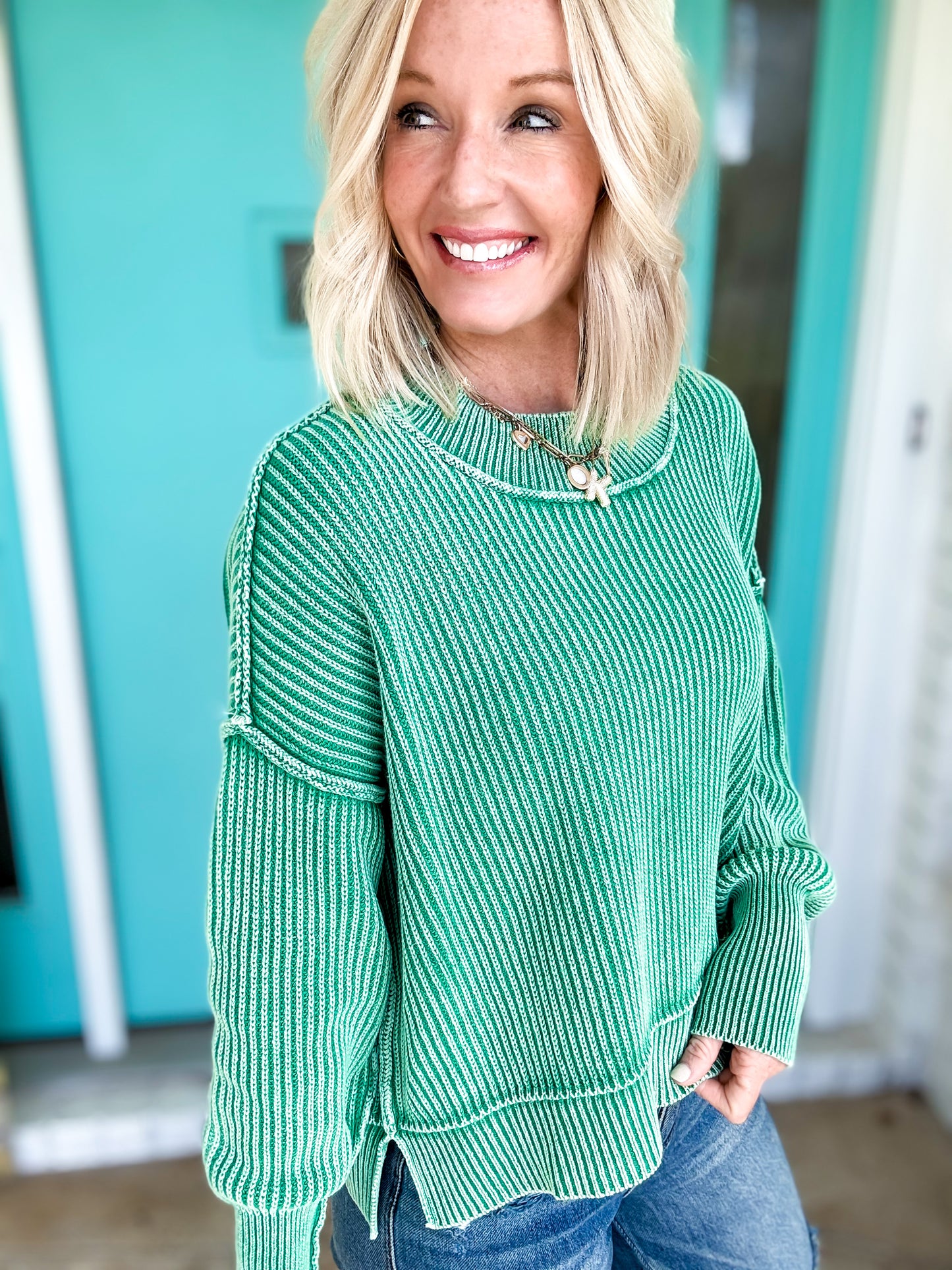 Cozy & Casual Washed Sweater