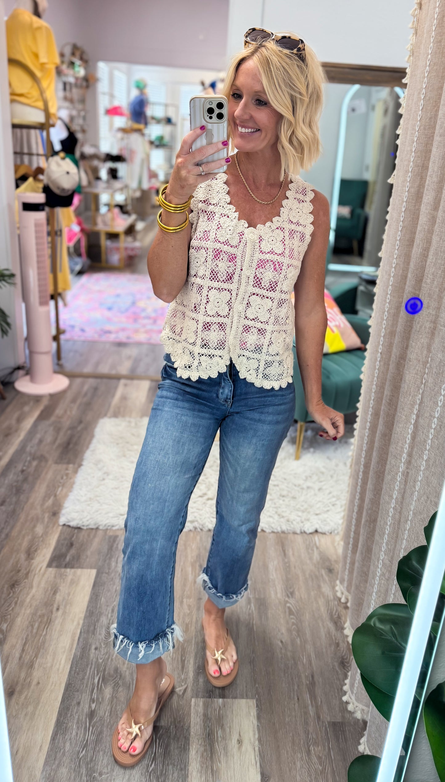 Stretch & Strut Straight Jeans