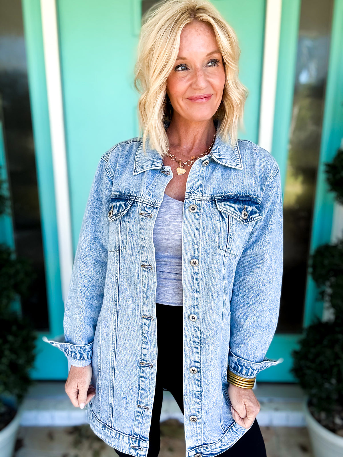Longline Fall Denim Jacket