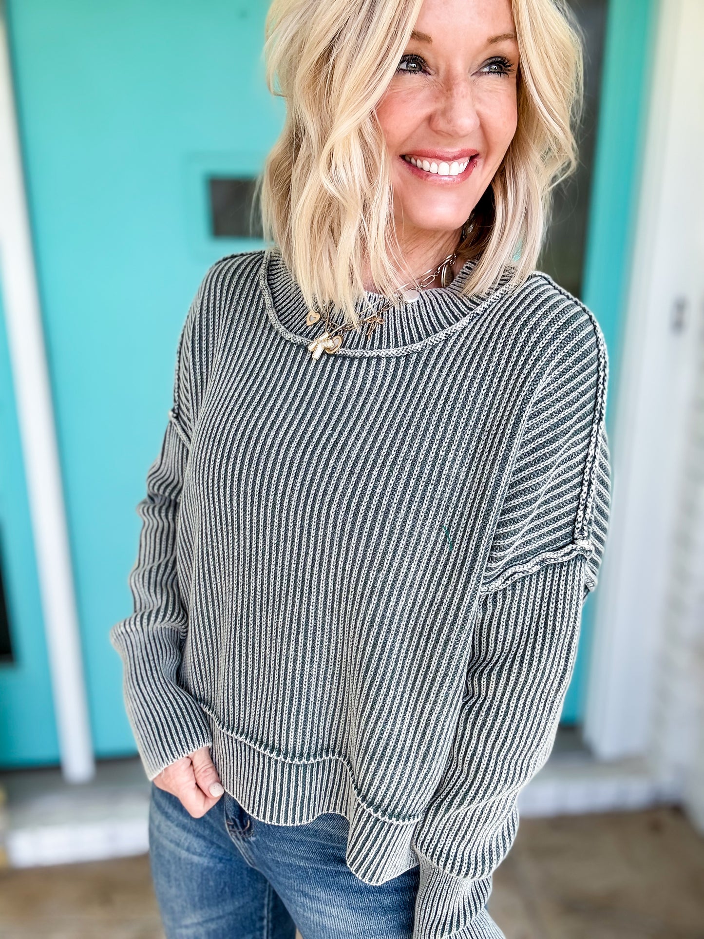 Cozy & Casual Washed Sweater