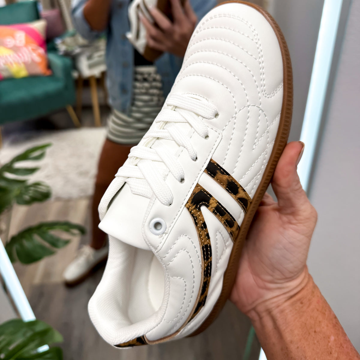 On The Run Leopard Sneakers
