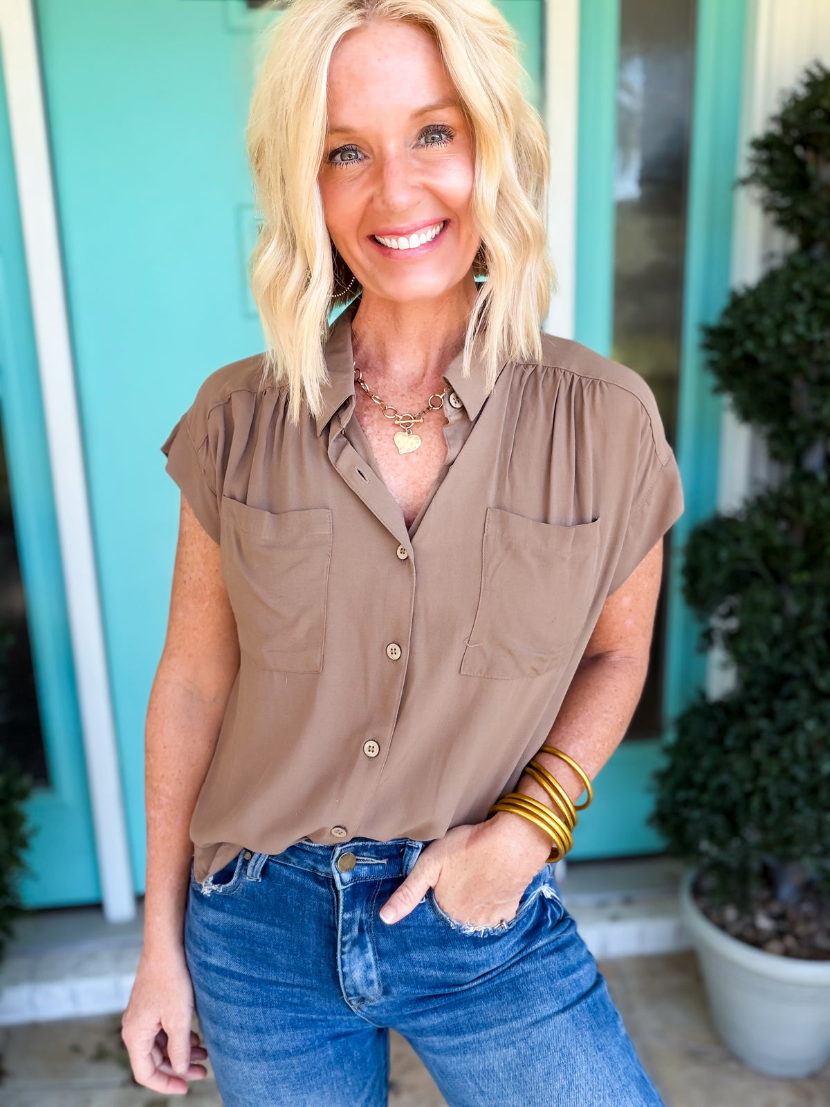 The Autumn Collared Tee