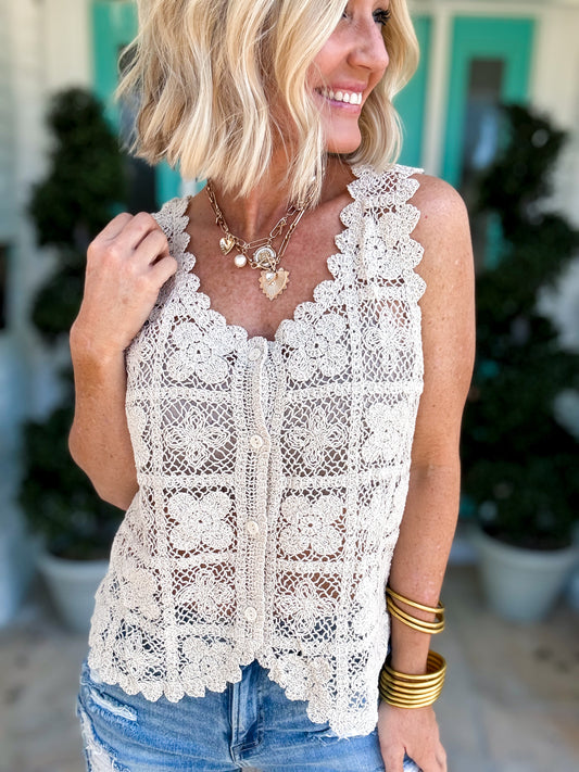 Bloom & Breeze Crochet Top