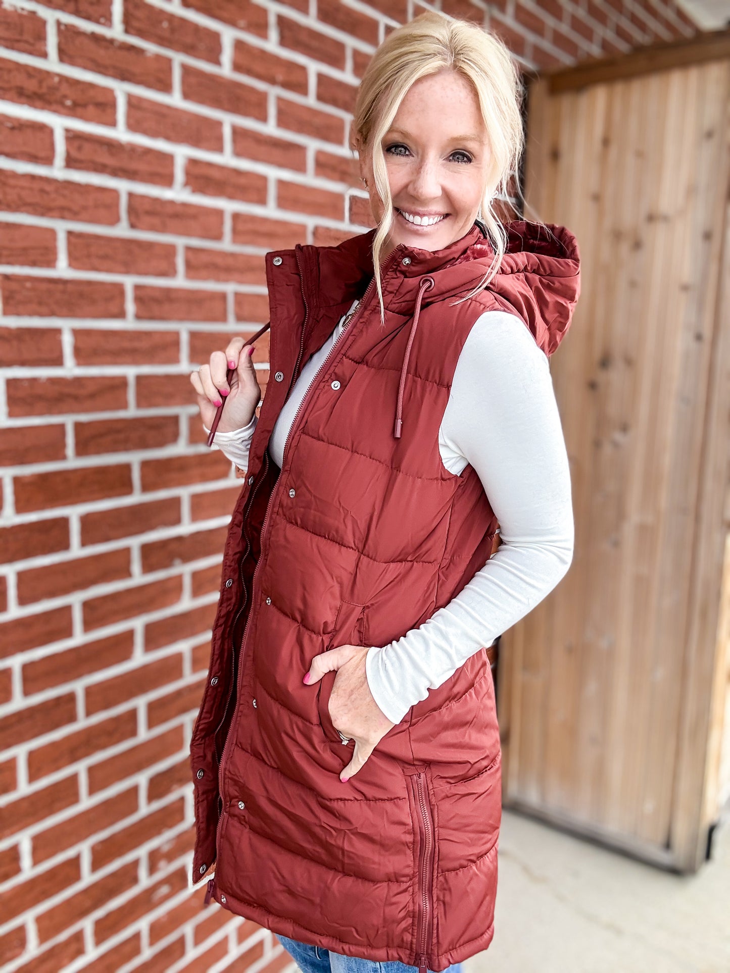 All Day Warmth Longline Puffer Vest