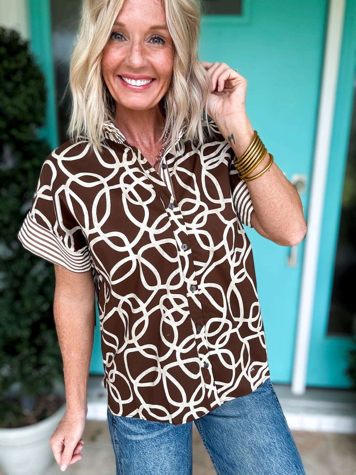 Cinnamon Swirl Blouse