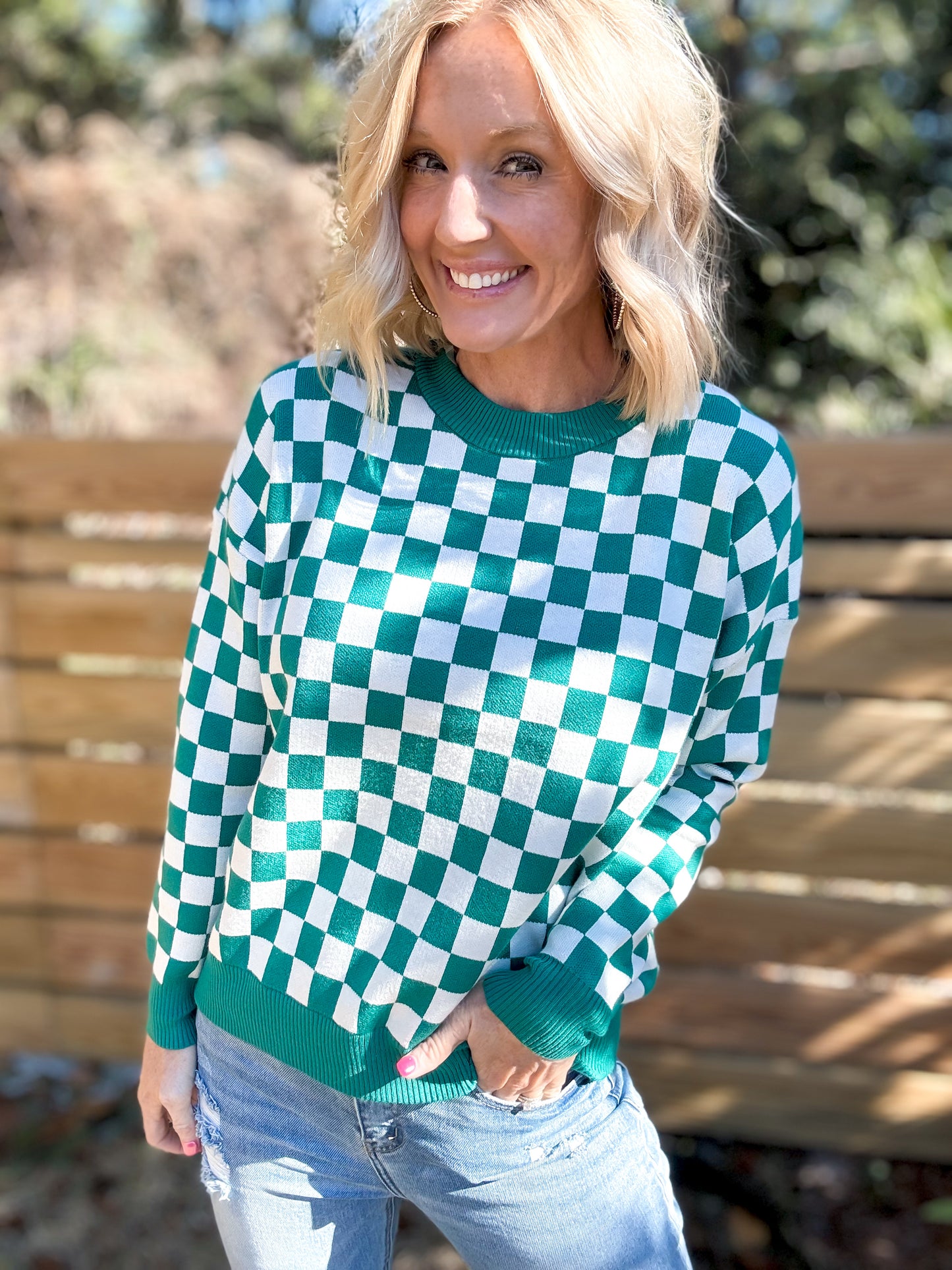 Checkered Craze Sweater