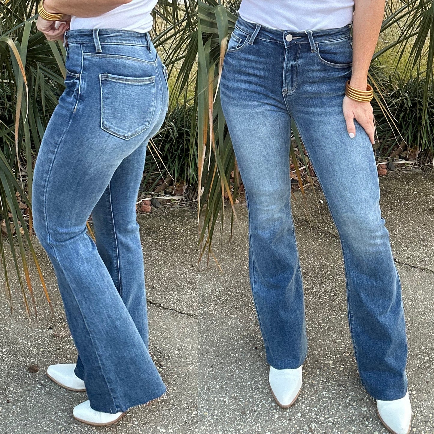 Havannah High Rise Raw Cut Jeans