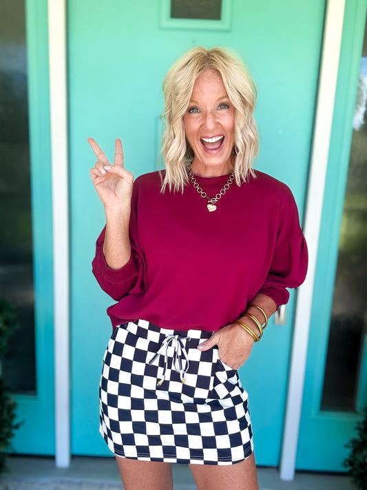 Check Mate Skort | Black