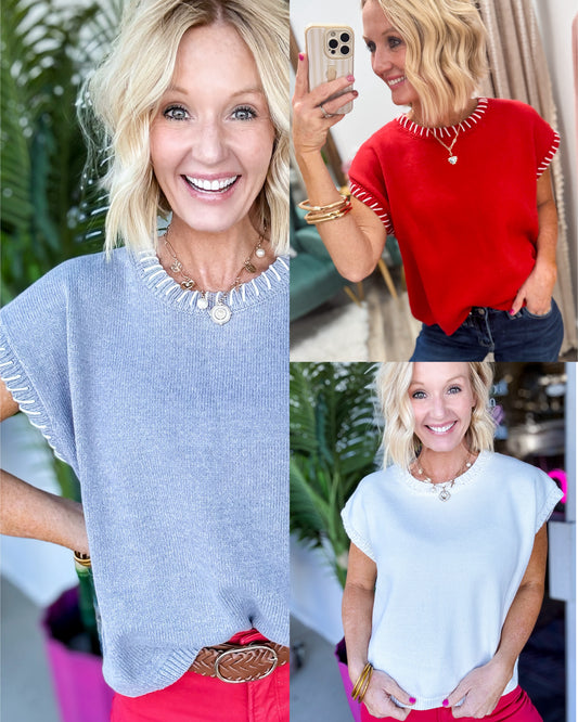 Fresh Air Open Stitch Sweater