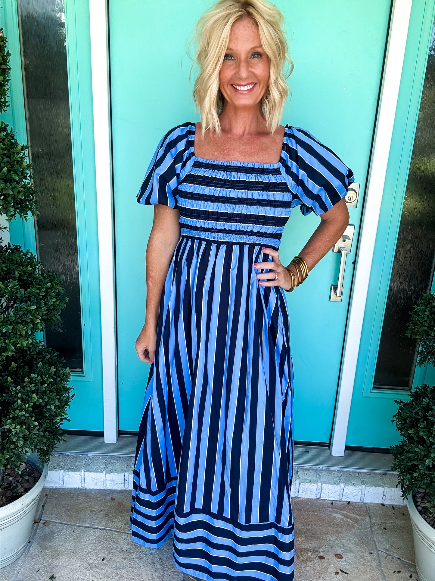 Bold Blues Dress
