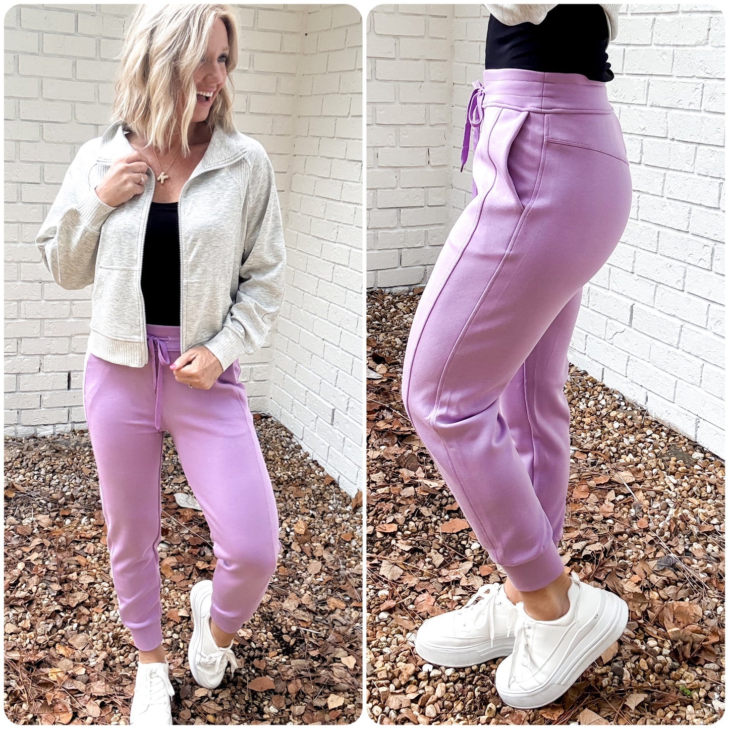 Luxurious Scuba Joggers -- Lavender