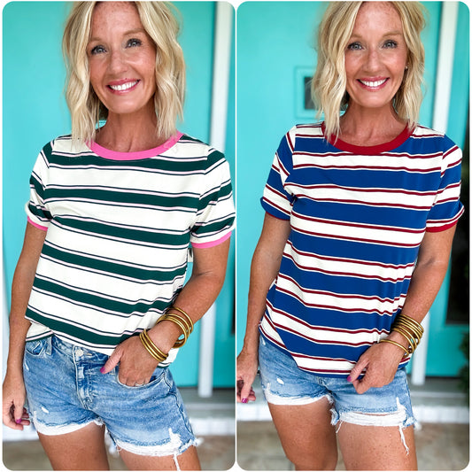 Classic Cotton Stripe Top