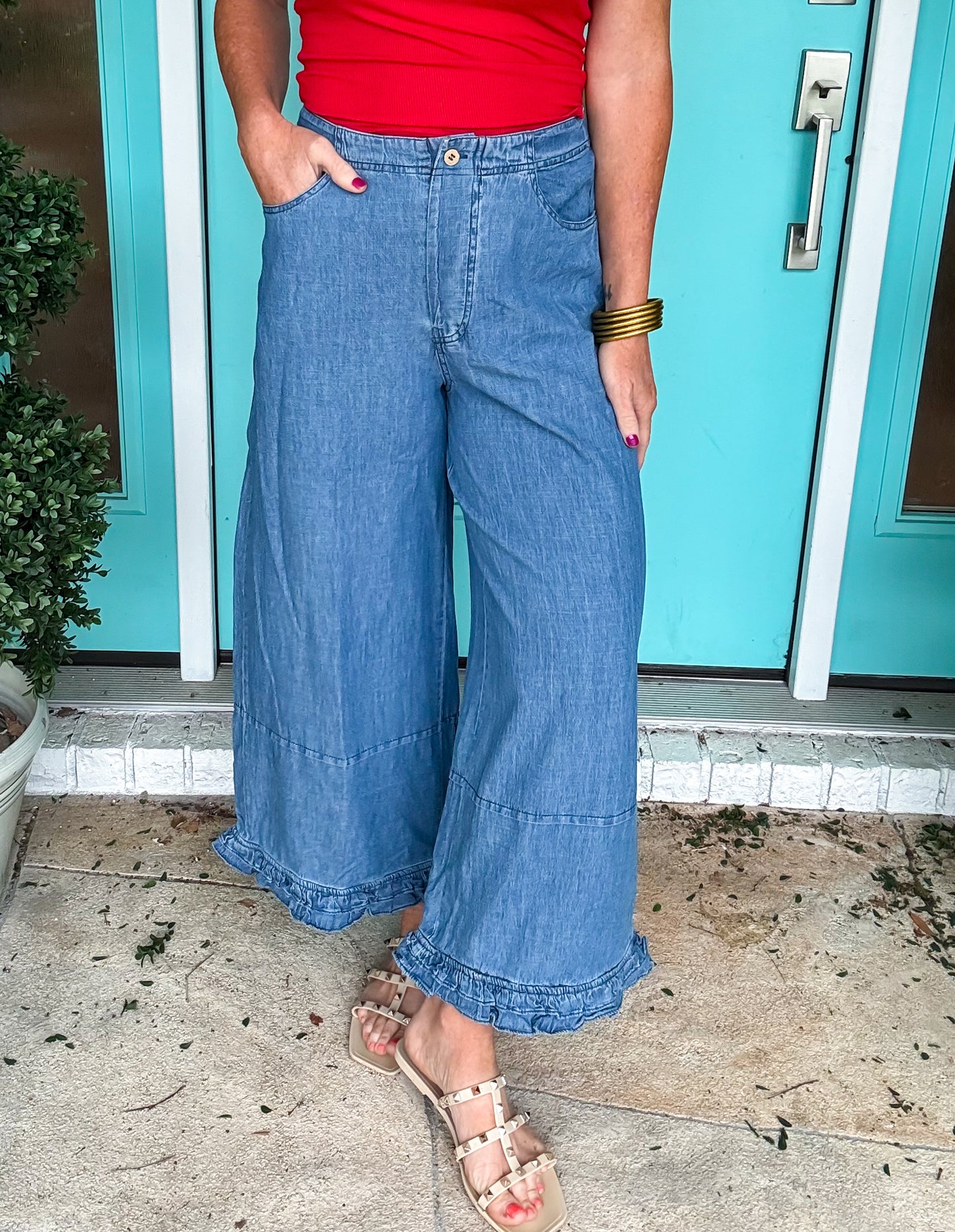 Flutter Hem Pants
