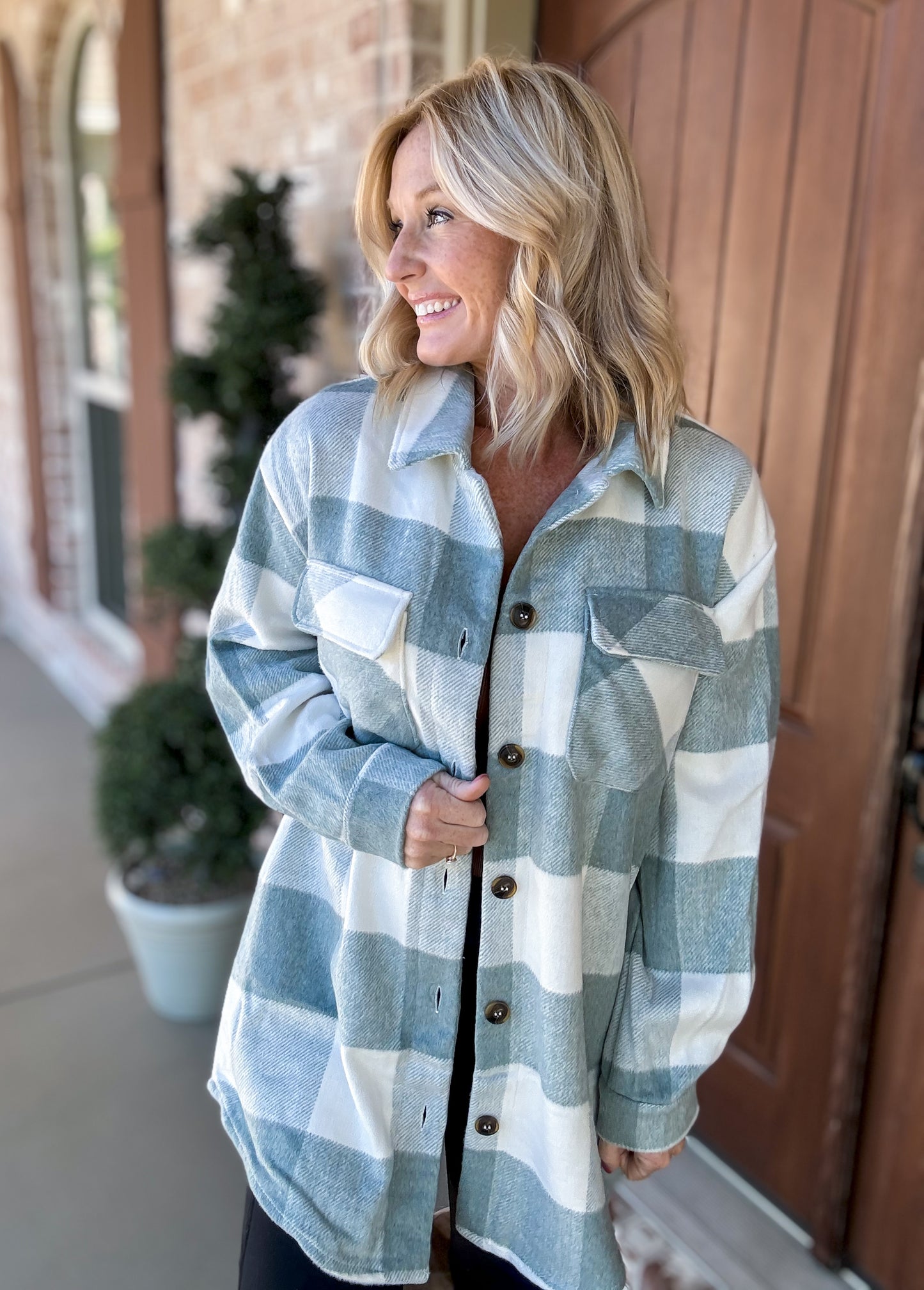 Trisha Trendy Plaid Shacket