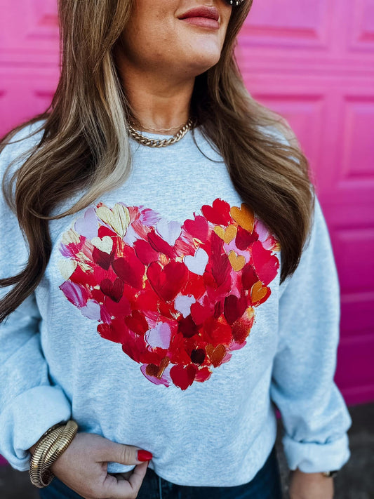 Painted Hearts Sweatshirt