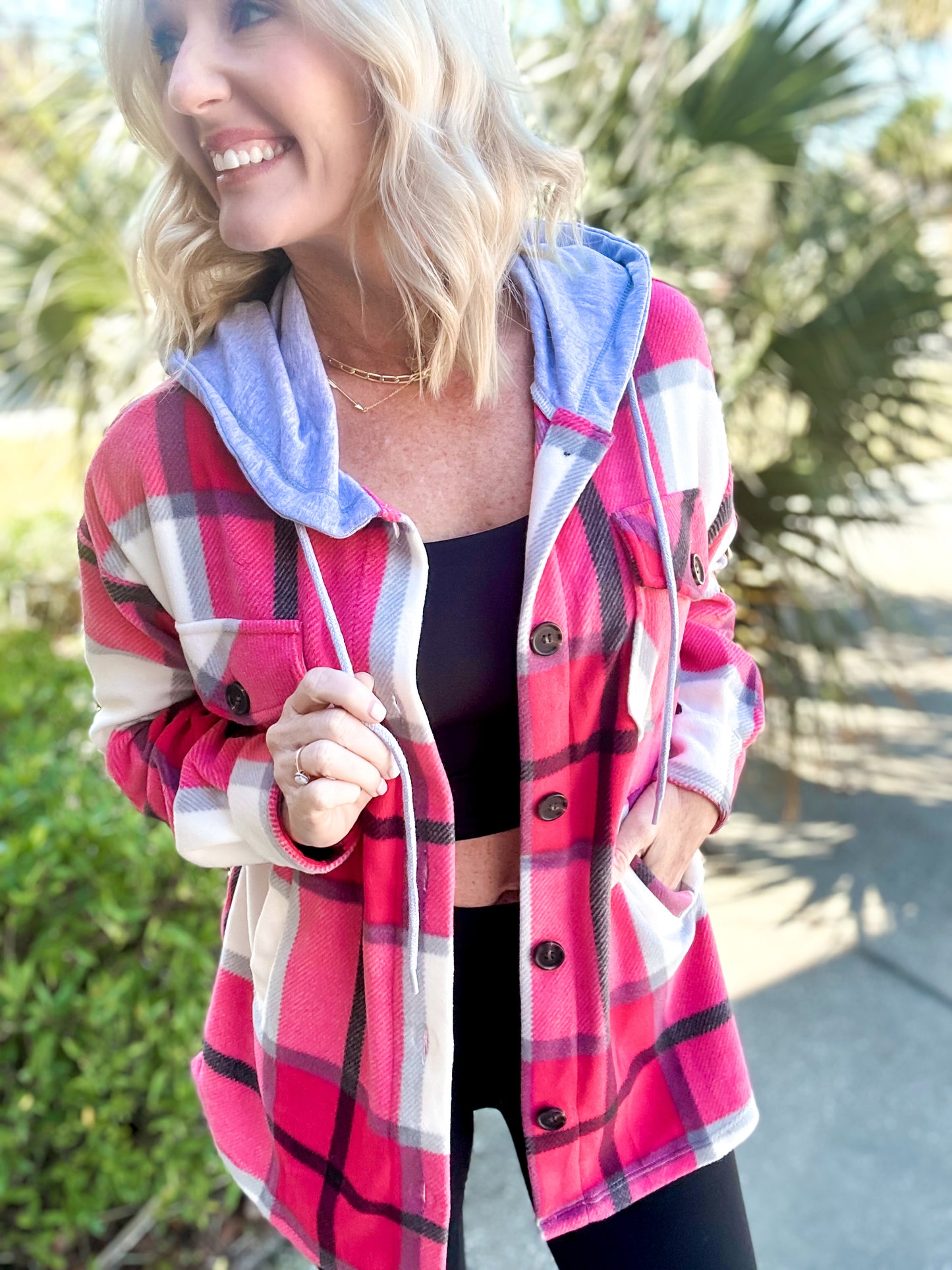 The Audrey Hooded Shacket