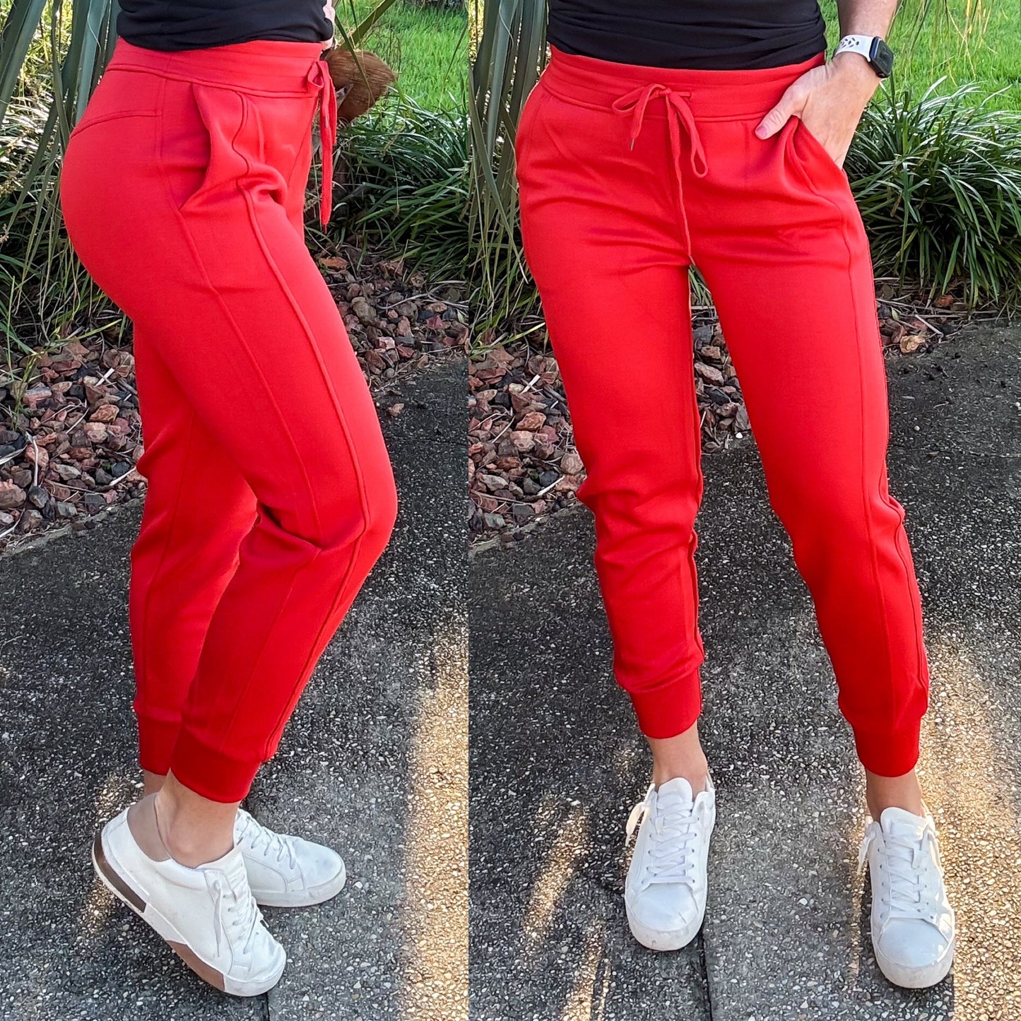 Luxurious Scuba Joggers -- Red