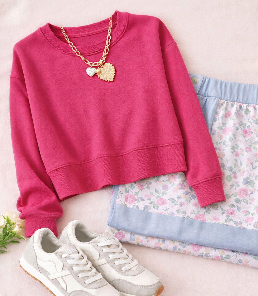 That Sunday Feeling Cropped Long Sleeve by Mono B