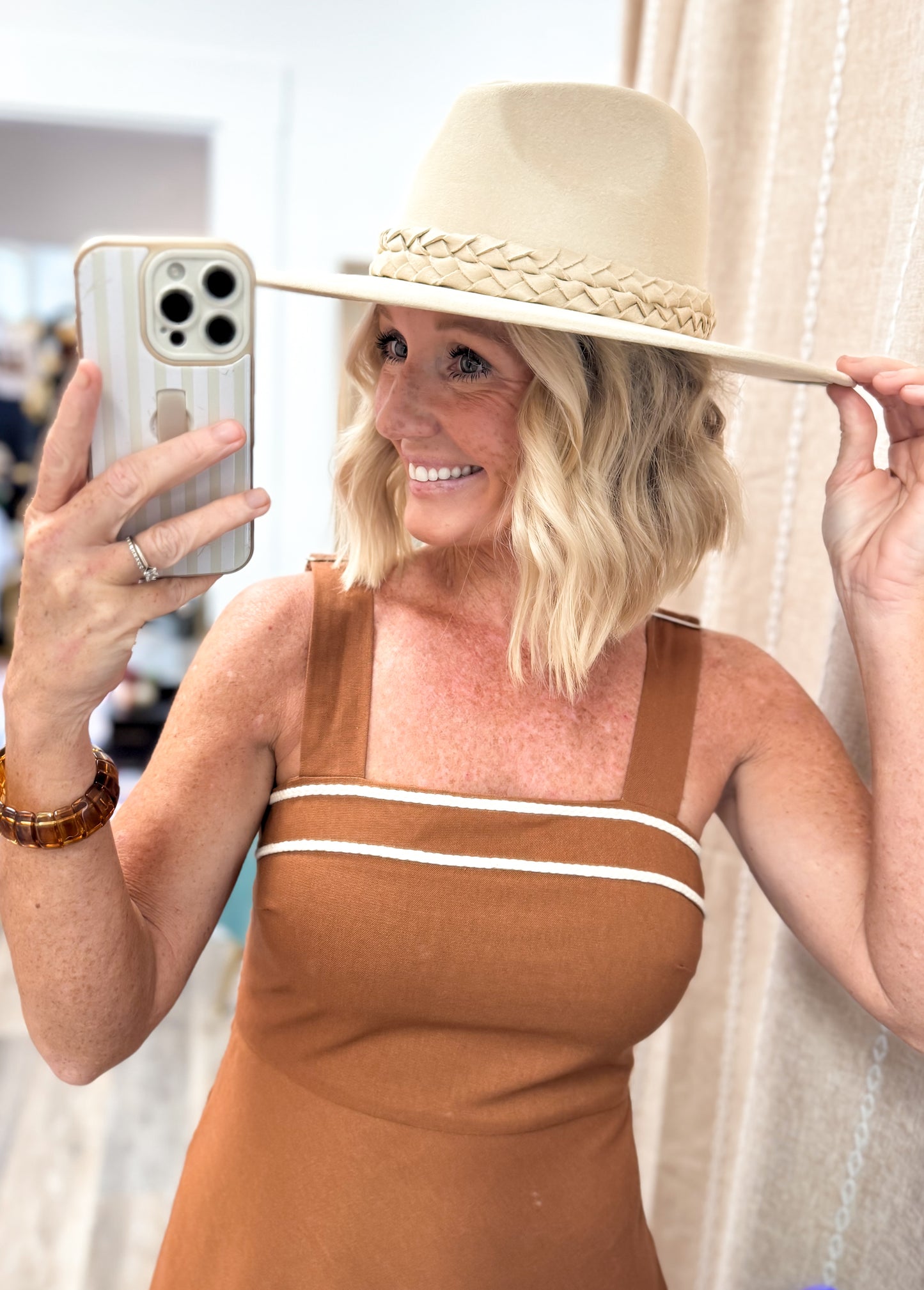 Ivory Braided Cowgirl Hat