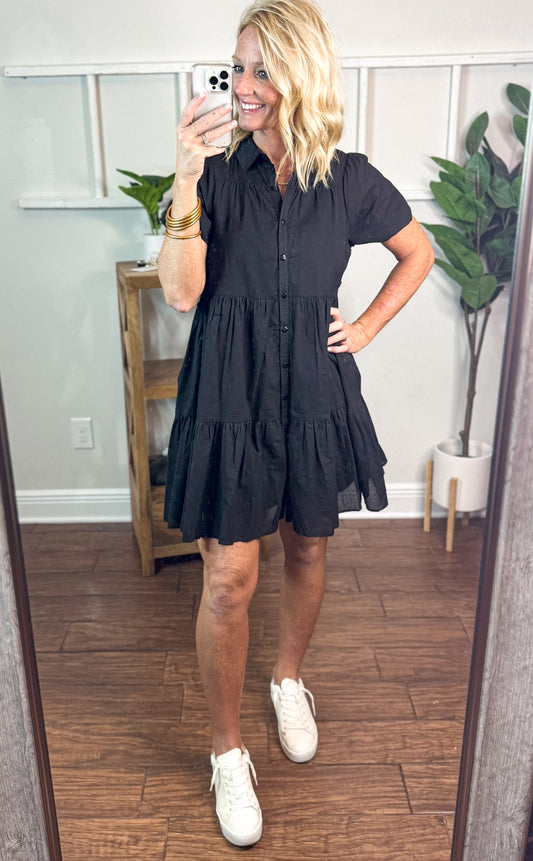 Tabitha Tiered Shirt Dress