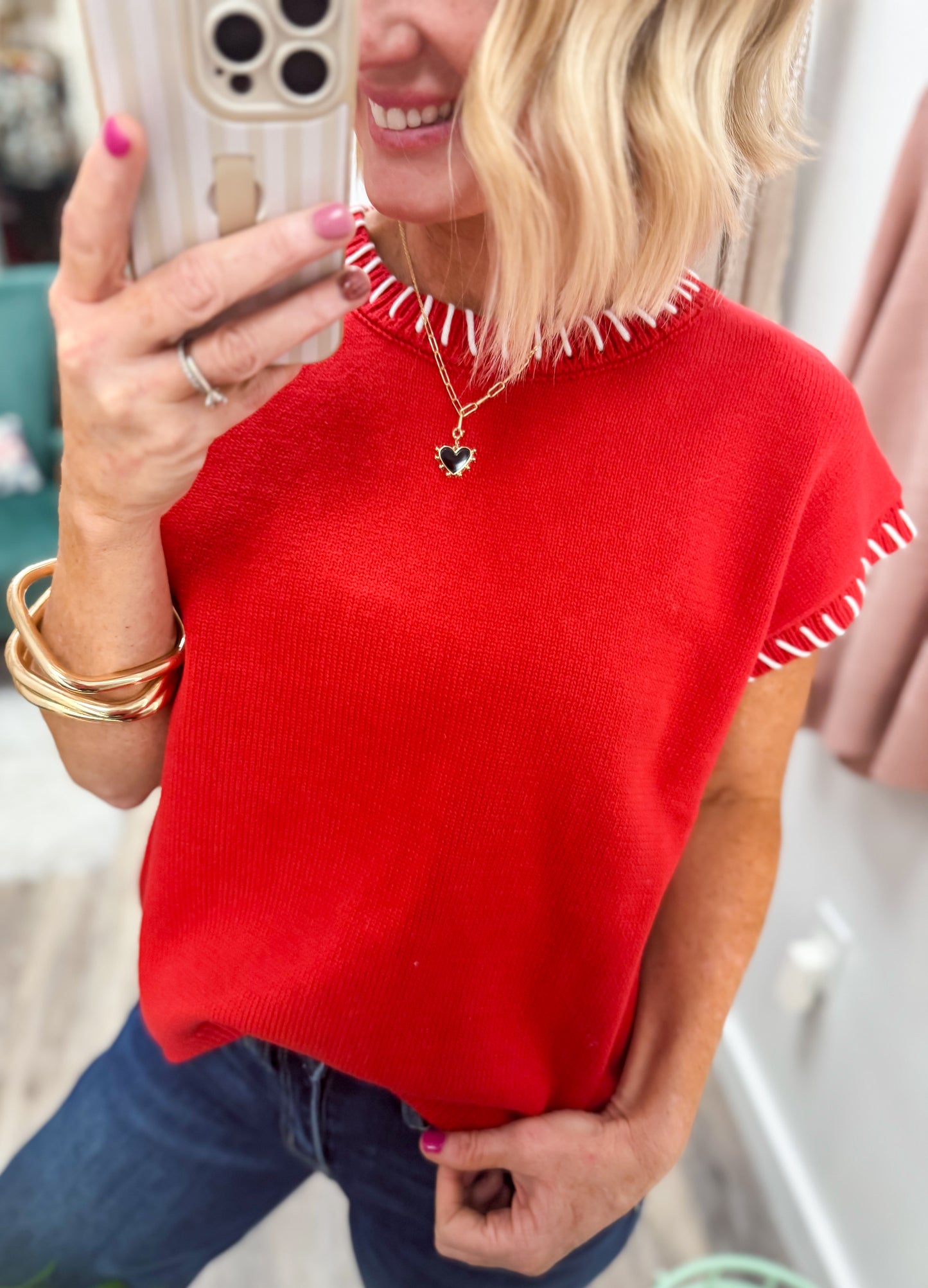 Fresh Air Open Stitch Sweater