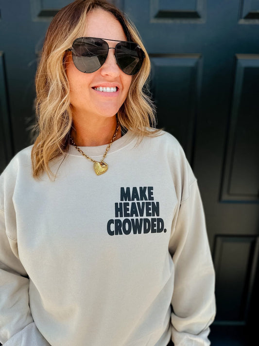 Make Heaven Crowded Puff Print Sweatshirt