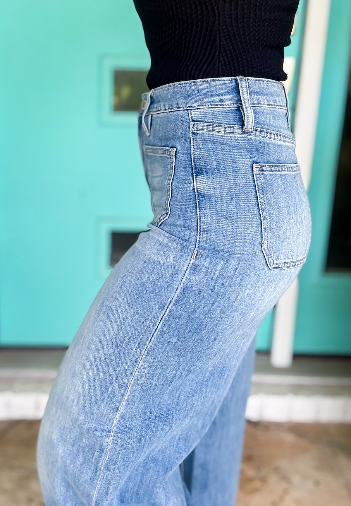 Front Row Wide Leg Jeans