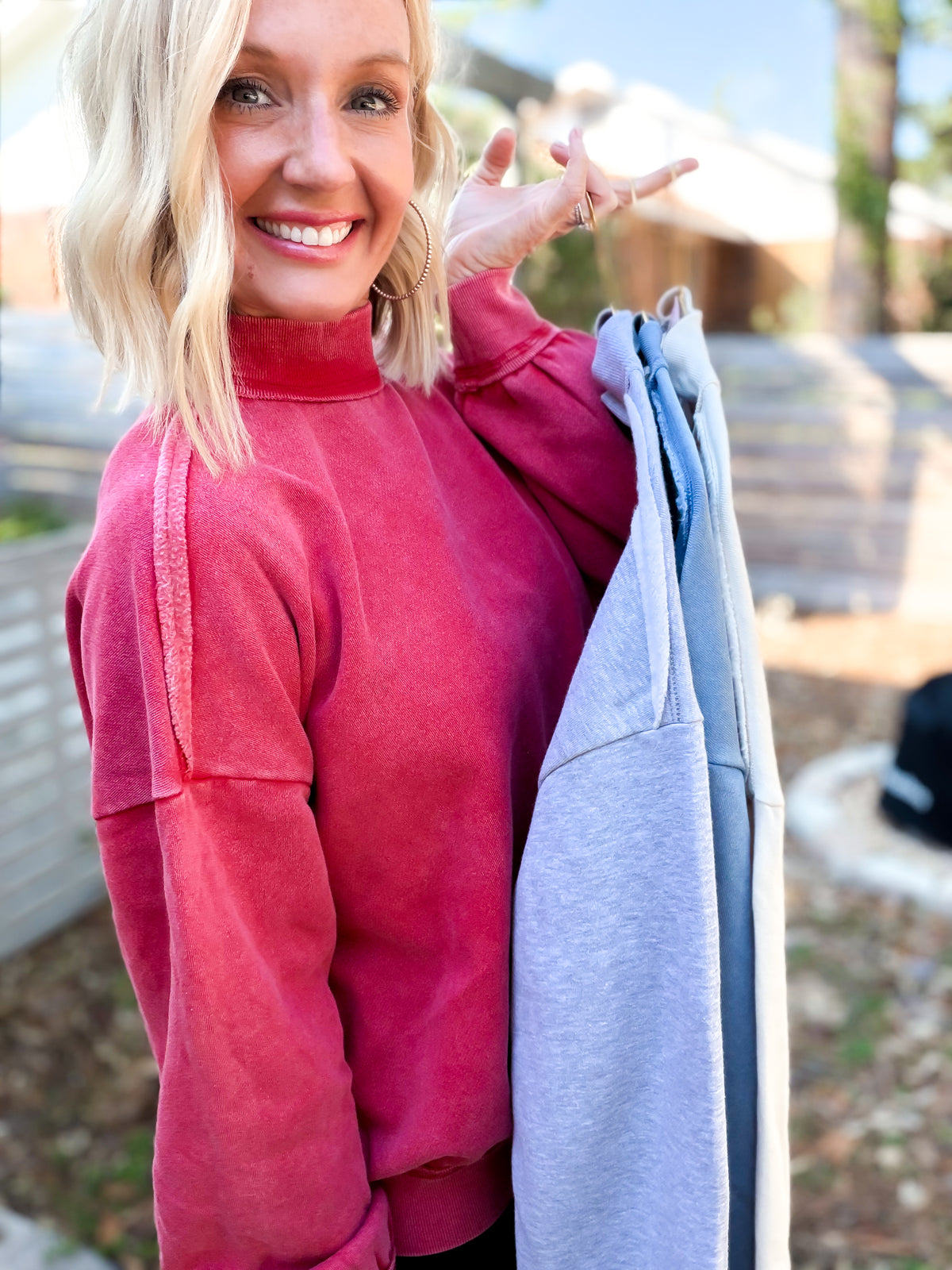 Crisp Air Mock Neck Sweatshirt
