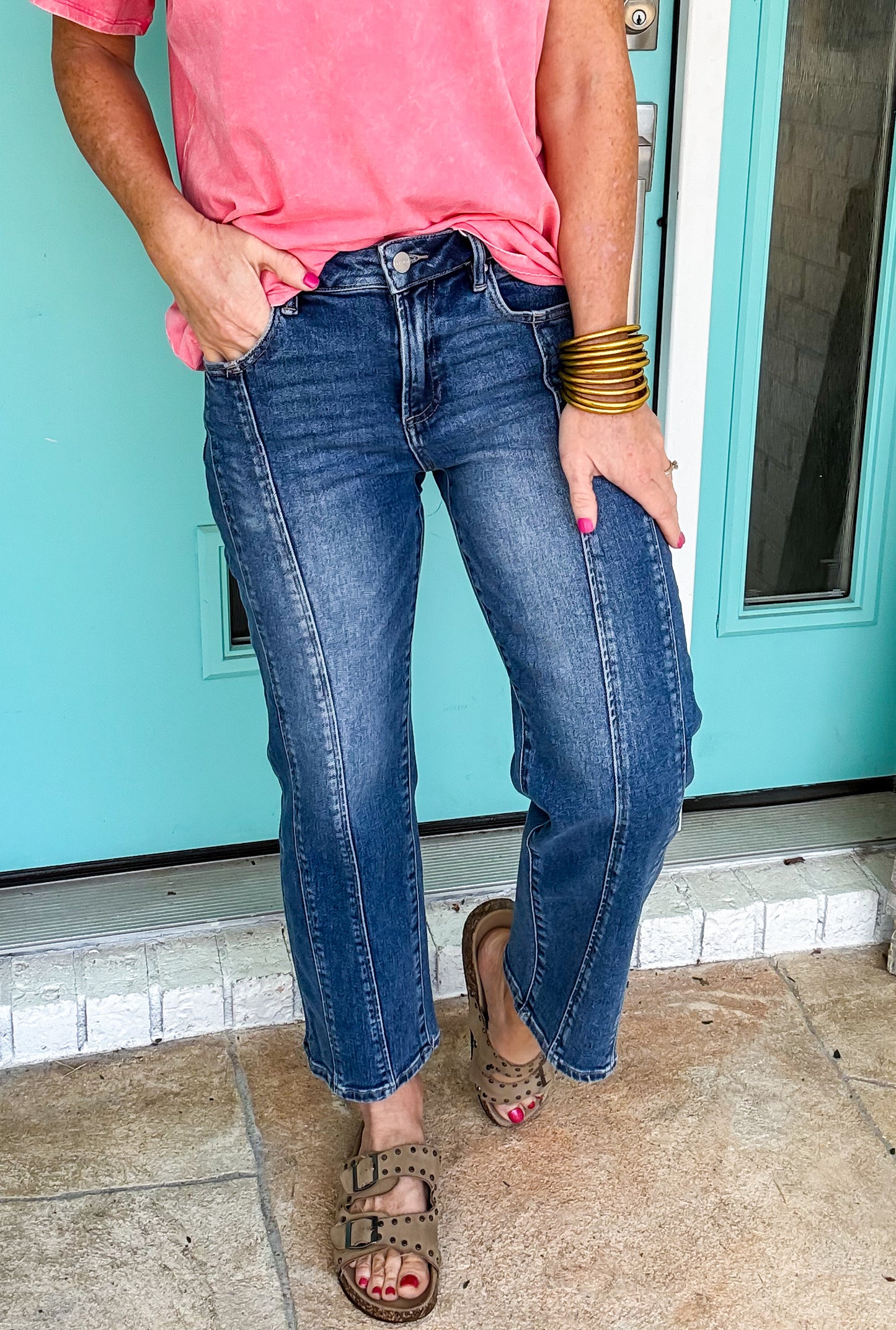 The Uptown Cropped Straight Jeans by Risen