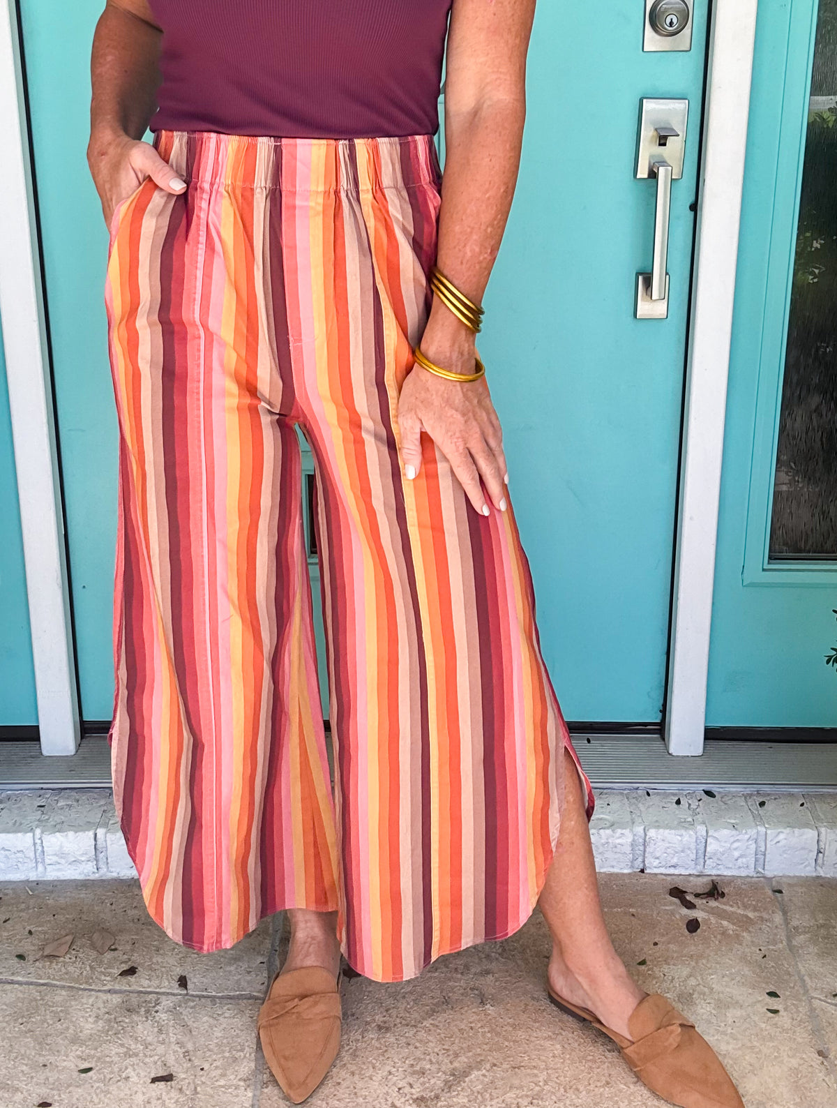 Worth The Hype Pants | Mustard Stripes