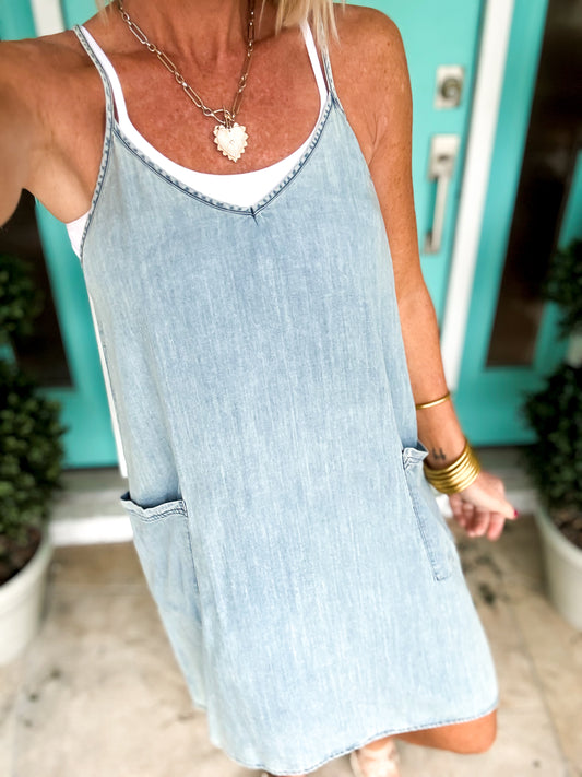 Throw On & Go Denim Dress
