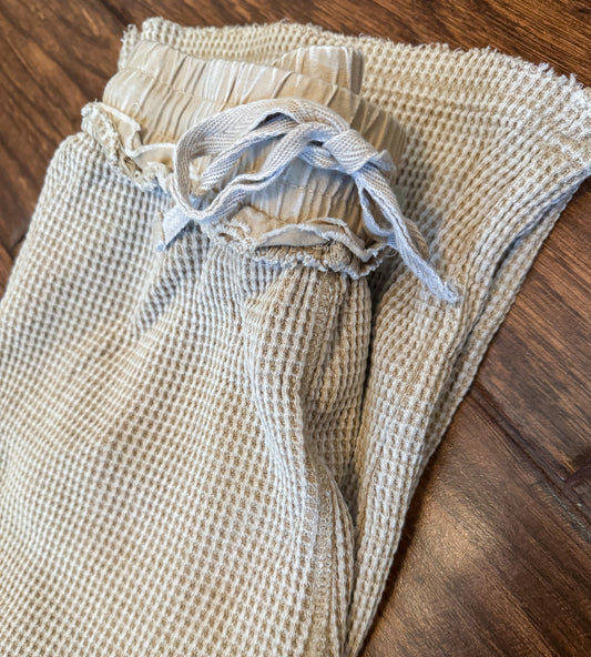 Distressed Mineral Washed Pants— Taupe