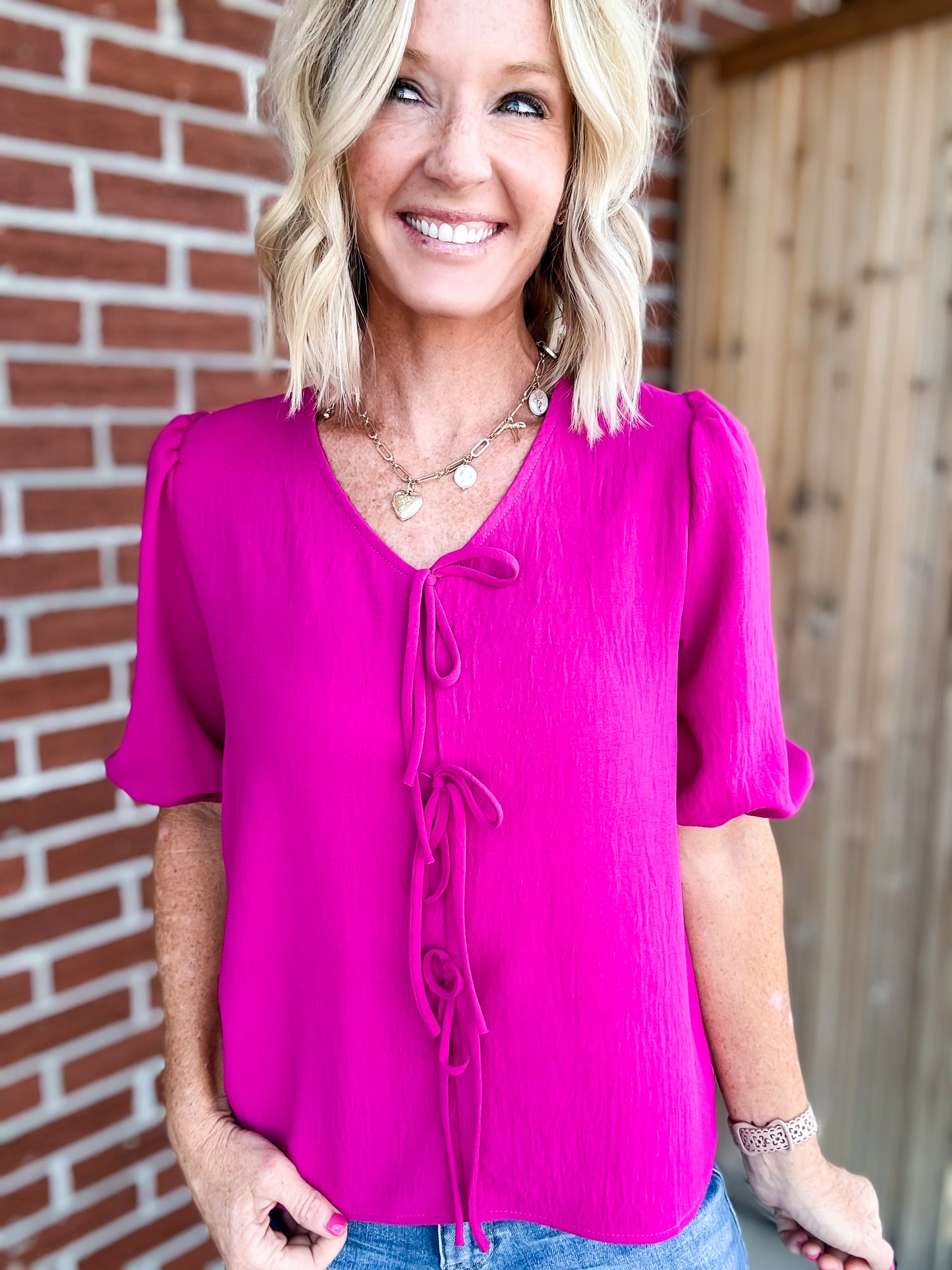 Tie Front Blouse