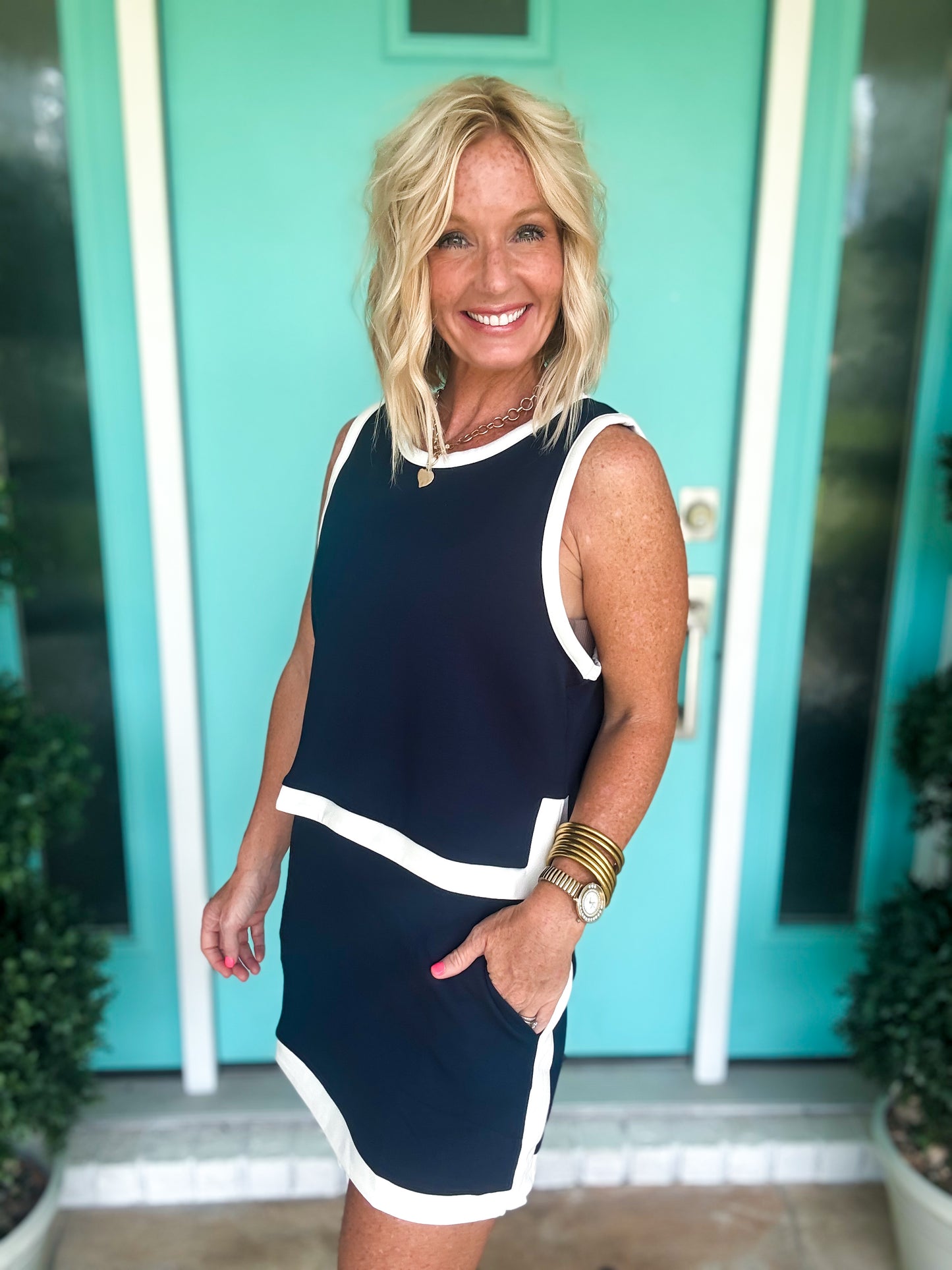 Navy Yacht Club Scuba Skort Set