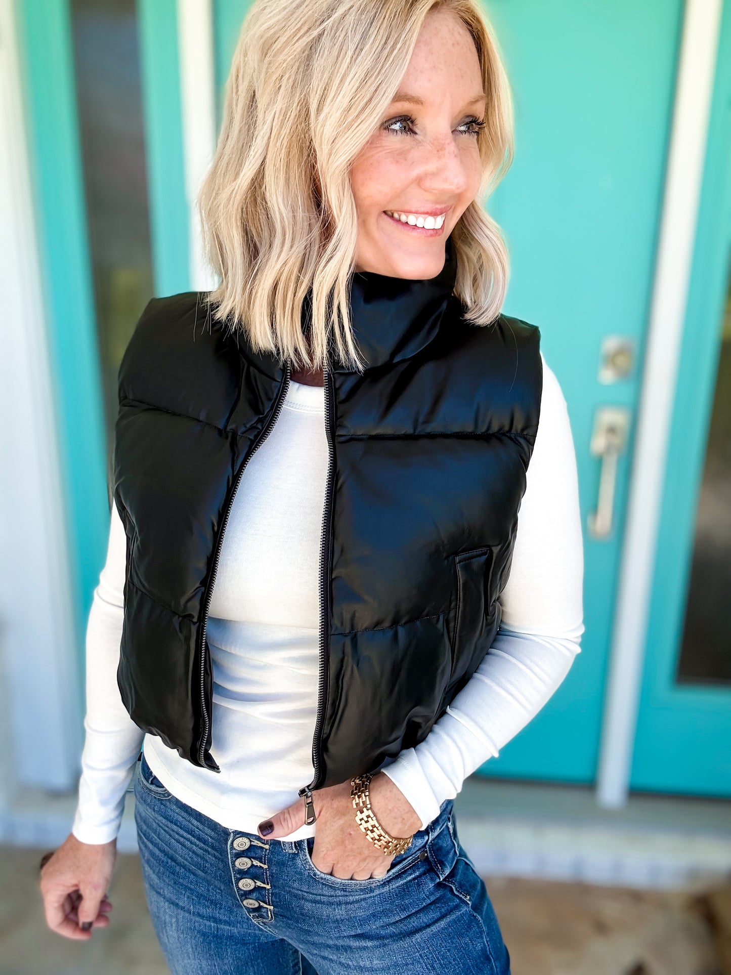 Faux Fierce Puffer Vest